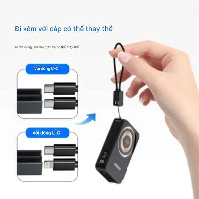 Pin sạc dự phòng Philips 10000mAh 22.5W DLP9388 (5 trong 1)